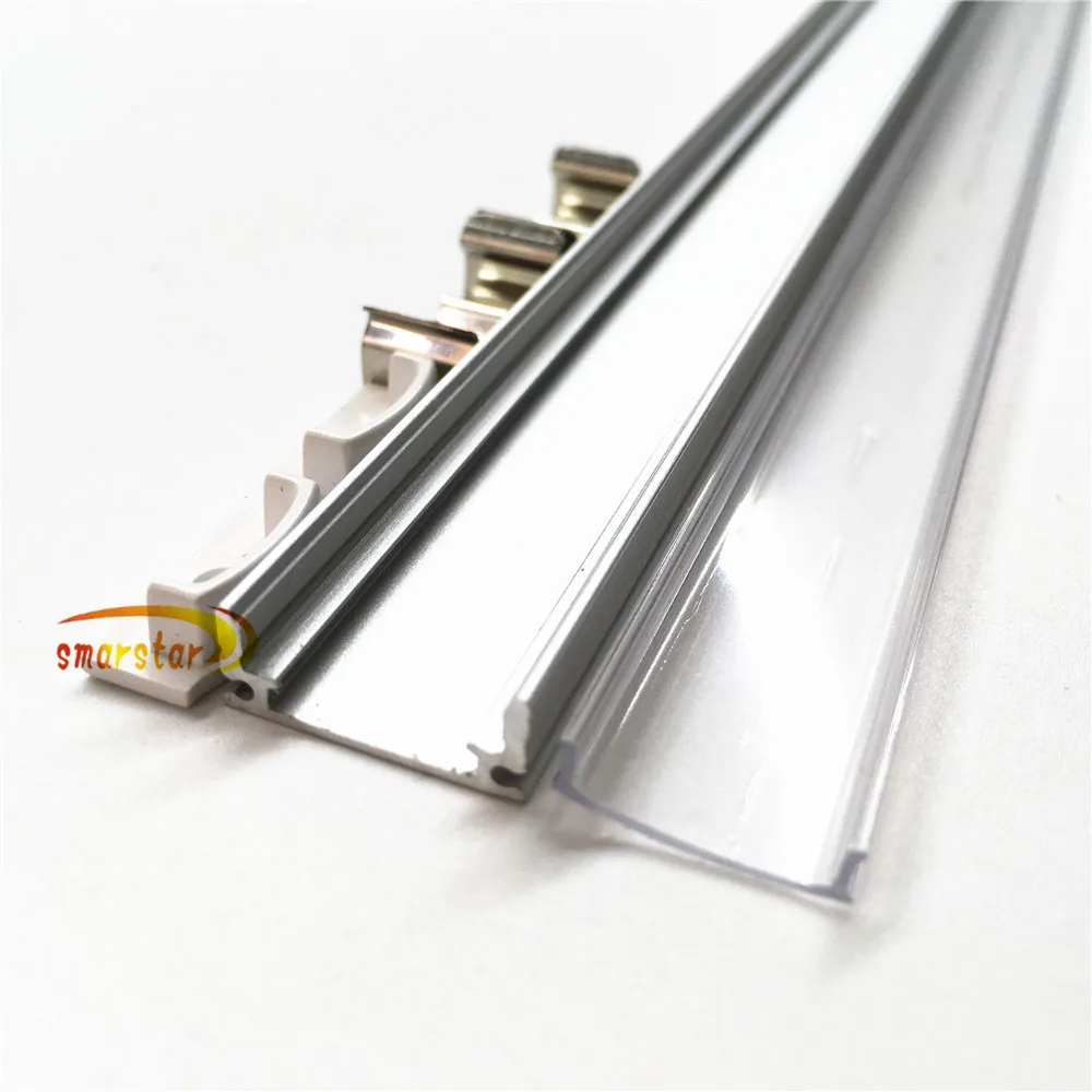 Светодиодный светильник 50 см оболочка алюминиевый канал молочный прозрачный