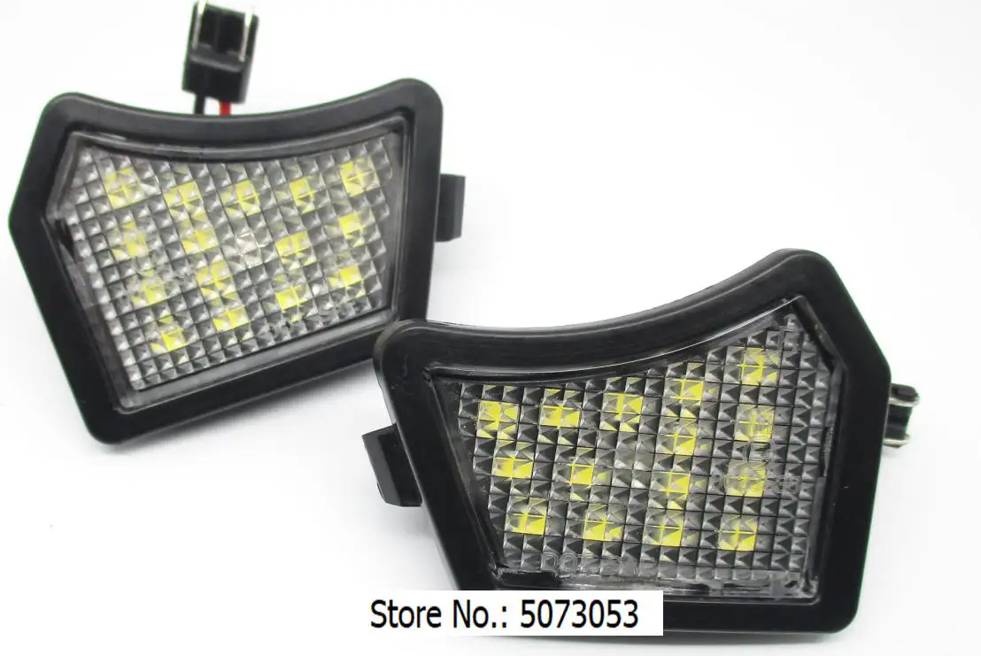 1 пара светодиодный под боковое зеркало Puddle с подсветкой LED лампа светильник