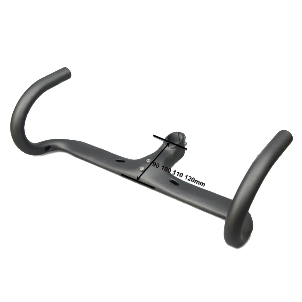 

Road Bike Handlebar Ultraligh Carbon Fiber Integrated Road Bike Handle Bar 400/420/440mm Bicycle Handlebar Bike Accessories