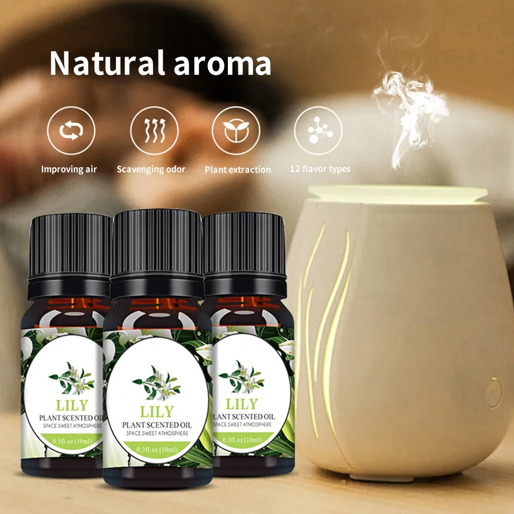 

Essential Oil Aromatherapy 100% Pure Natural Essential Oils Aromatherapy Diffusers Oil Healthy Calming Water Soluble Aroma 10ML