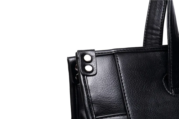Коровья кожа мужской портфель высокого качества из кожи коровы для бизнеса сумка брендовая новая Офисная Рабочая сумка на плечо черный