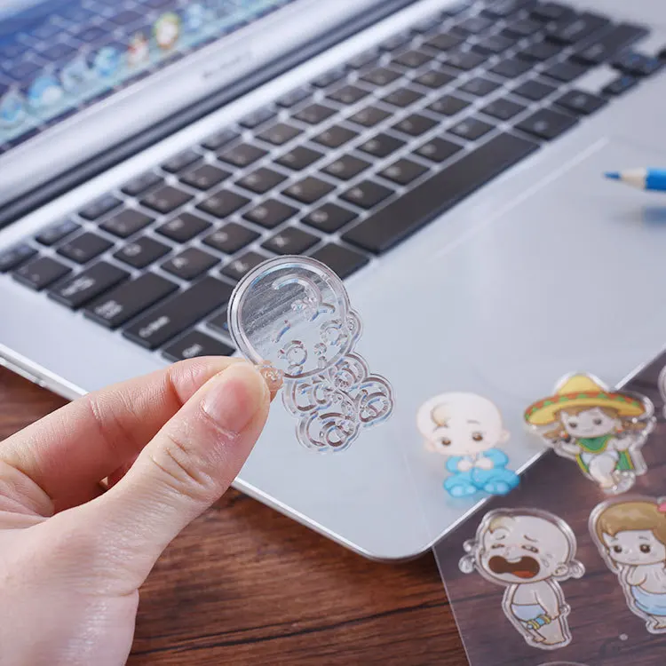 Детский душ милый детский цветной прозрачный силиконовый уплотнитель DIY штамп