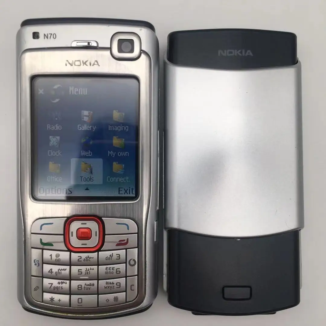 Телефон Nokia N70 Восстановленный оригинальный телефон 2 .. 1 &quotFM радио Bluetooth Symbian OS с