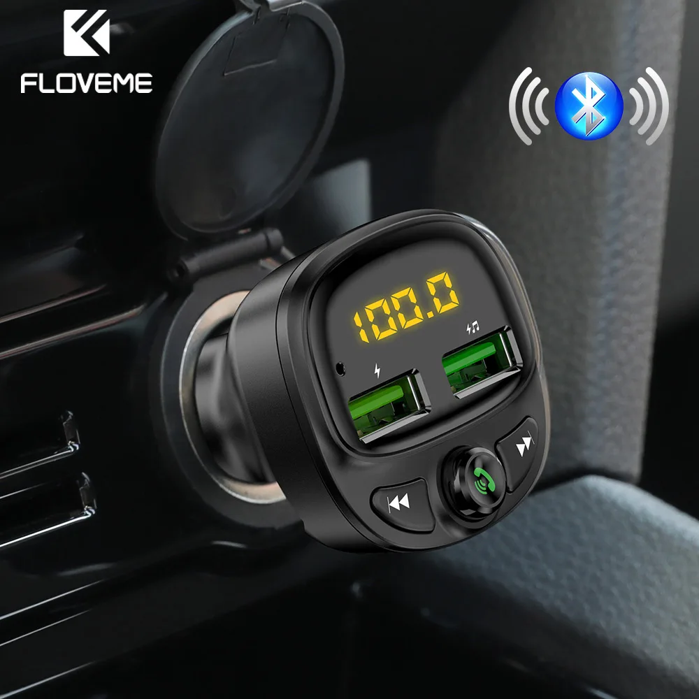 Автомобильное зарядное устройство FLOVEME, с поддержкой Bluetooth - изображение