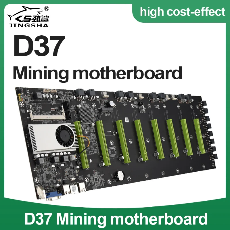 

Mining Motherboard Onboard 1037U CPU HM77 Chipset VGA HDMI 8-GPU Bitcoin Mining Cryptocurrency BTC Motherboard spacing 55mm