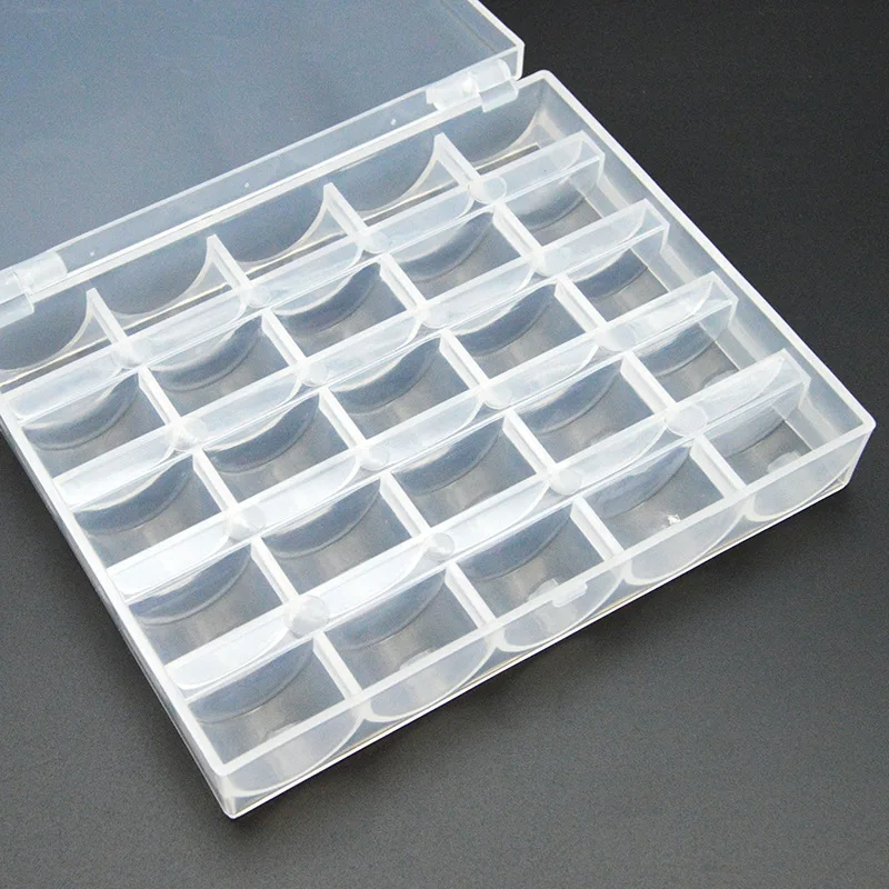 25 слотов Пустой Катушки коробка катушек швейная машина бобины чехол Чехлы уютное