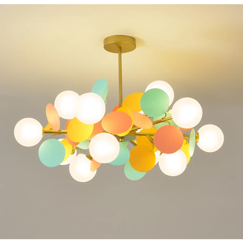 Современные светодиодные люстры красочная мультяшная Потолочная люстра