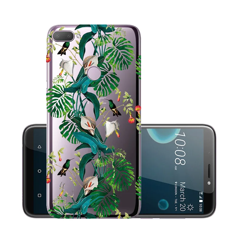 For HTC Desire 12 Plus Case Cover Clear Transparent Soft Back Phone for Coque Fundas Bumper | Мобильные телефоны и