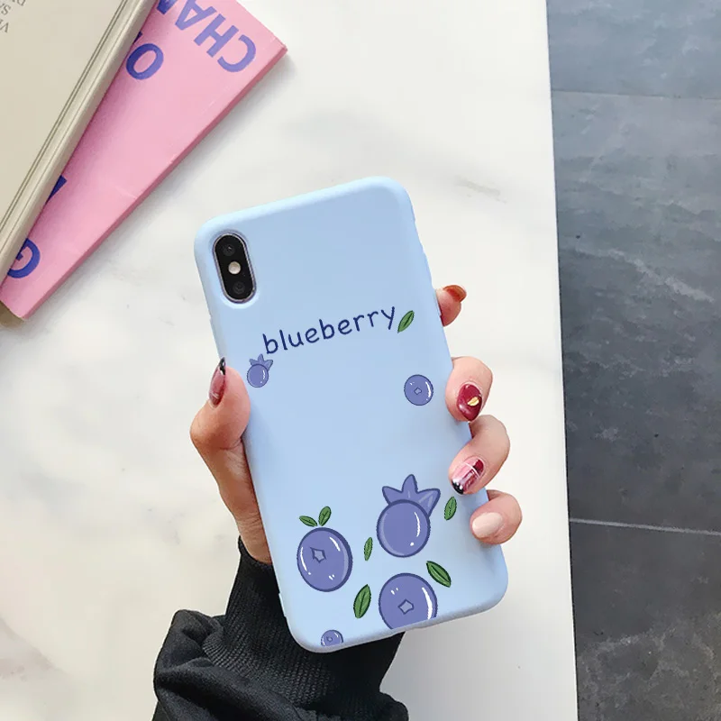 

Small Berry Blueberry Fruit Phone Case For iPhone 6s 7 8 SE Plus SE 2020 12 11 13 Pro Max X XR XS MAX Soft Silicone Covers