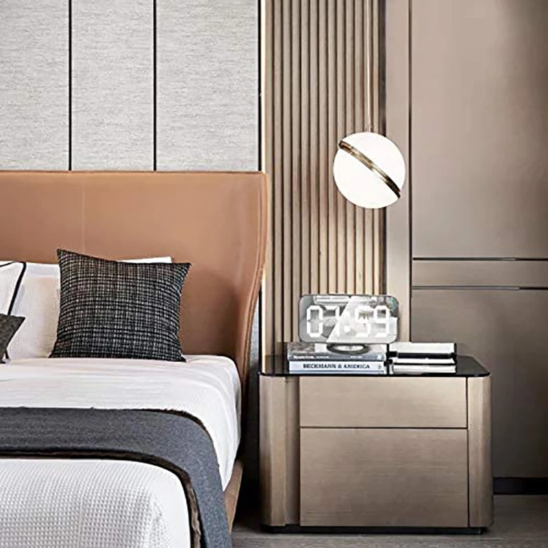

Digital Alarm Clock Large Mirrored LED Display,USB Charger, Snooze Function Dim Mode Beside Desk Clock for Bedroom