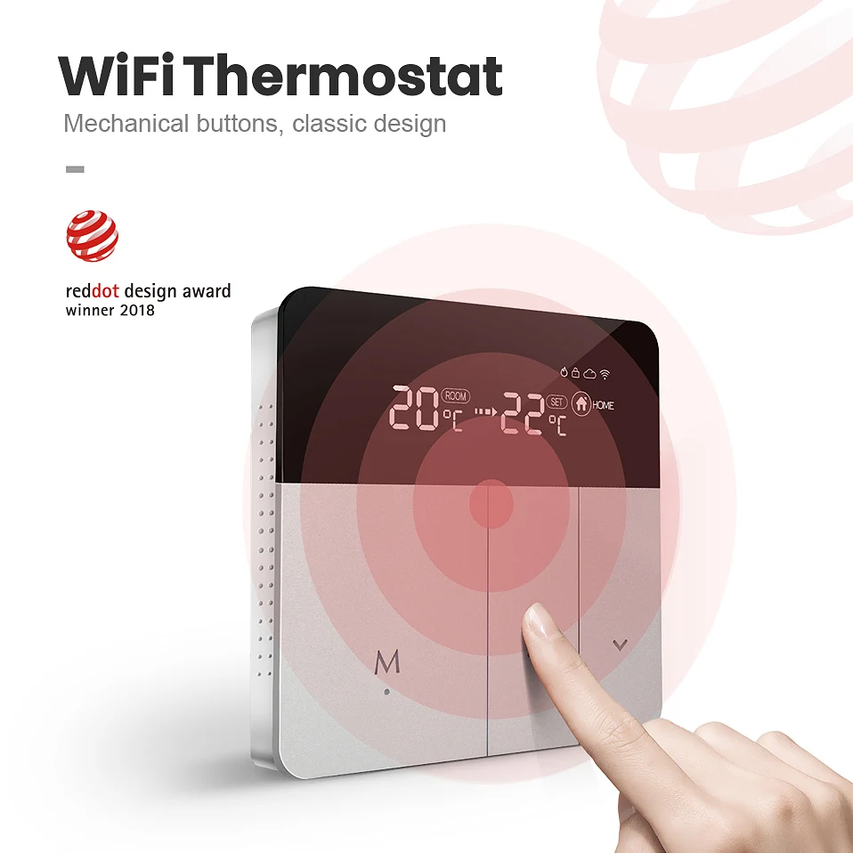 Смарт термостат AVATTO WiFi 100 240 В работает с Alexa Google Home Яндекс. Алиса|Умная система
