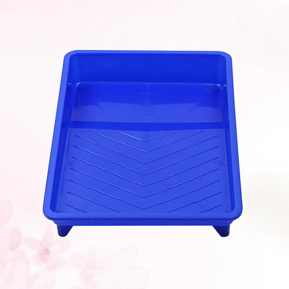

Practical Paint Brush Storage Tray Useful Rollers Tool Tray Convenient Storage Container for Home (Blue)