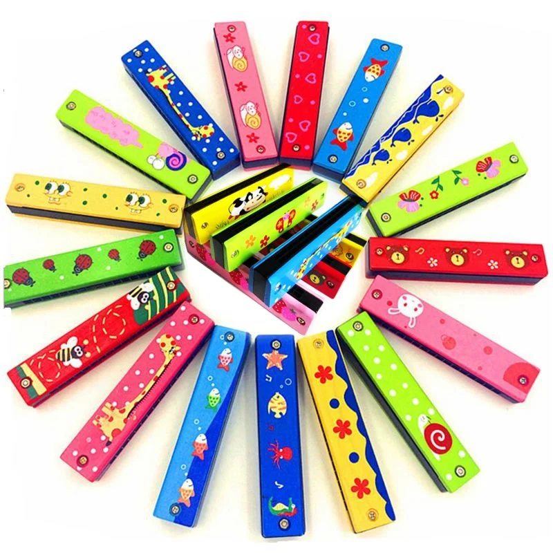 Профессиональная деревянная гармоника с 16 отверстиями ключ рот металлический