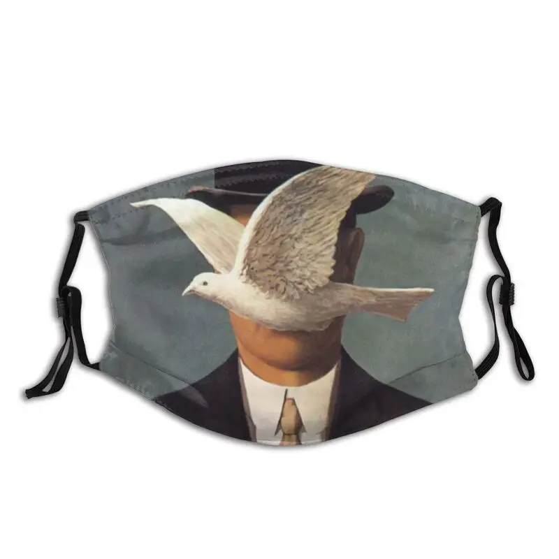 

Мужчина в котелок Rene Magritte Моющиеся взрослых Рот маска против пыли Защитная крышка респиратор муфельной маска с фильтрами