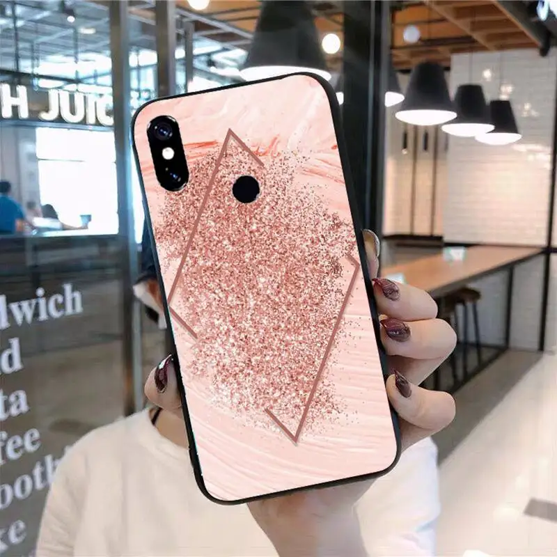 

Gold Rose Love heart Phone Case For Xiaomi Redmi 7 8 9t 9se k20 mi8 max3 lite 9 note 9s 10 pro