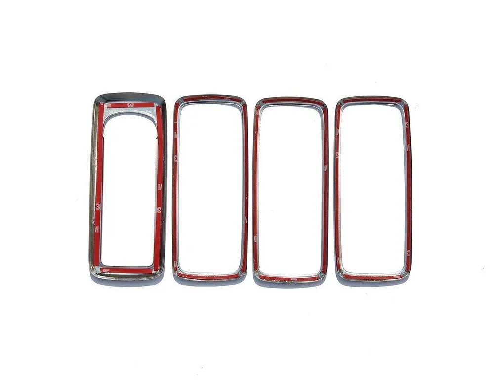 

For Land Rover Discovery 4 2009-2016 Range Rover Sport 2010-2013 ABS Chrome Door Window Button Cover Trim Silver