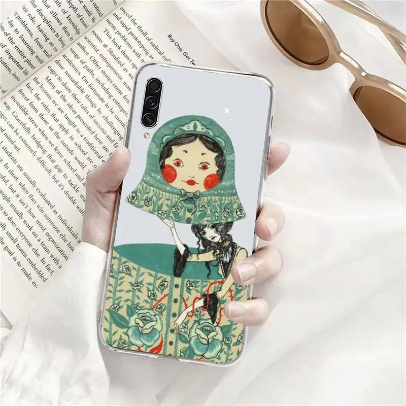 

Russian matryoshka Phone Cases Transparent for Samsung s9 s10 s20 Huawei honor P20 P30 P40 xiaomi note mi 8 9 pro lite plus
