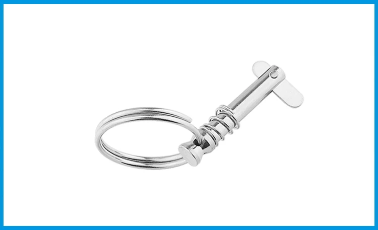 

2 pcs 6.3mm Stainless Steel 316 Quick Release Pin with ring for Boat Bimini Top Deck Hinge Marine hardware