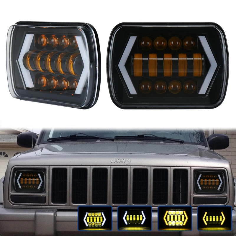 5x7 &quotПередняя прямоугольсветодиодный светодиодная фара запасные лампы H6054 H5054