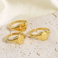 amaiyllis 18k gold vintage flower ring for women wedding statement flower rings punk party couple finger rings jewelry