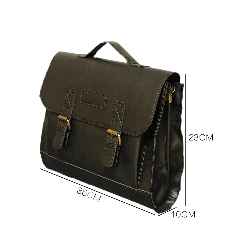 Мужской деловой портфель Youda классический винтажный большой вместимости в ретро