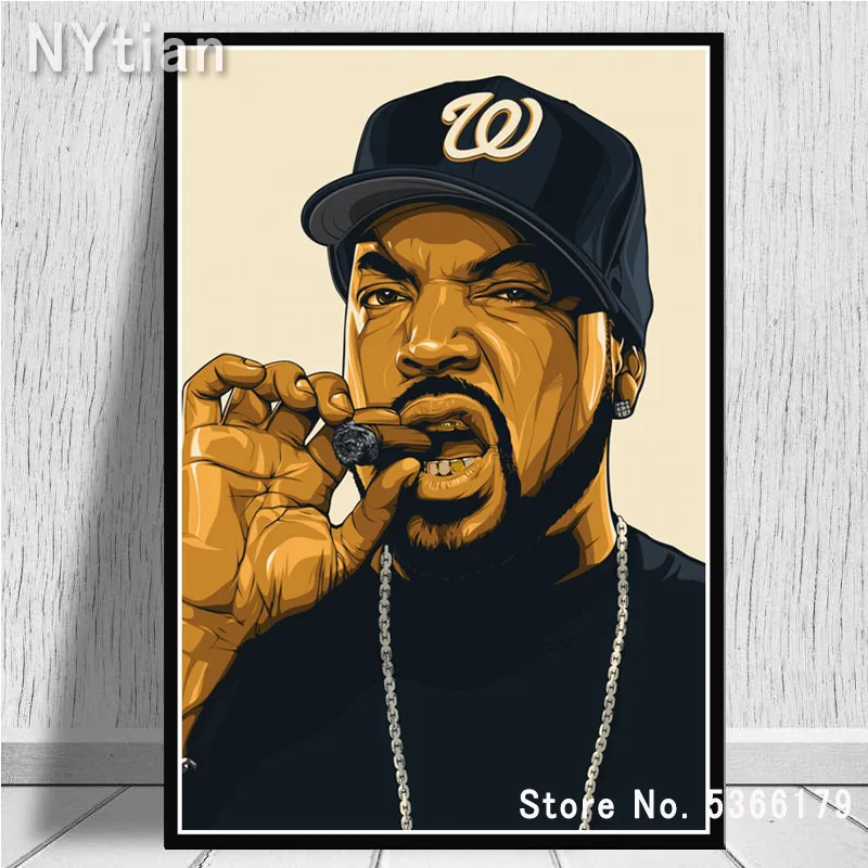 NT385 картина Biggie smallers 2PAC ледяной куб JAY Z восточное побережье хип хоп плакат печать