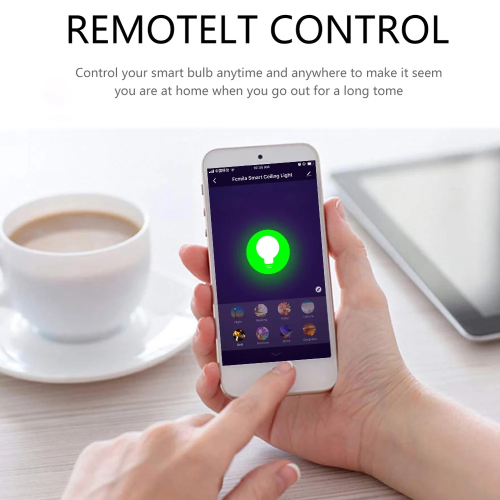 RGB лампа RGBW светодиодный GU10 Светодиодный умный WiFi светильник Светодиодный точечный светильник 6 Вт Wake-UpCompatible с Alexa Google Assistant