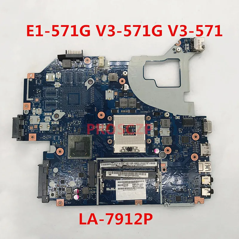 Для ACER Aspire E1 571G V3 571 531 NV56R Q5WVH LA 7912P SLJ8C HM77 Материнская плата ноутбука DDR3 100% Полный