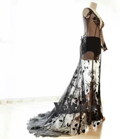 see through matenity gown photo shoot maternity photography props lace dresses floor length lace maternity maxi dress yewen