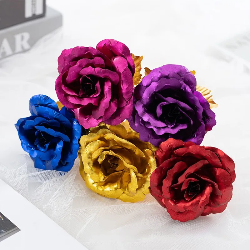 

Eternity 24K Gold Foil Rose Flower Valentine'S Day Romantic Flower Gold-plated Wedding Gift with Packing