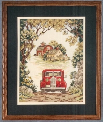 

Old Days Cross Stitch Ecological Cotton Thread Embroidery Home Decoration Hanging Painting Gift