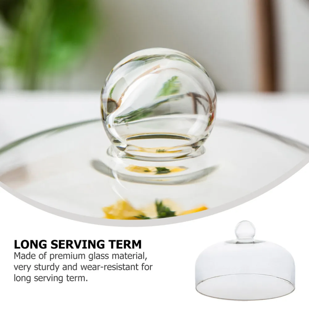 

Transparent Food Cover Durable Dessert Cover Glass Food Protective Cover