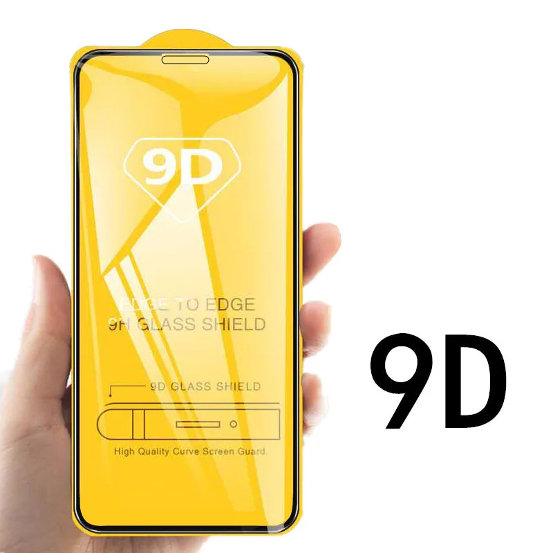 Закаленное стекло с полным покрытием для iPhone 7 8 6 6s Plus 5D Жесткий Чехол 11 Pro X XS Max XR