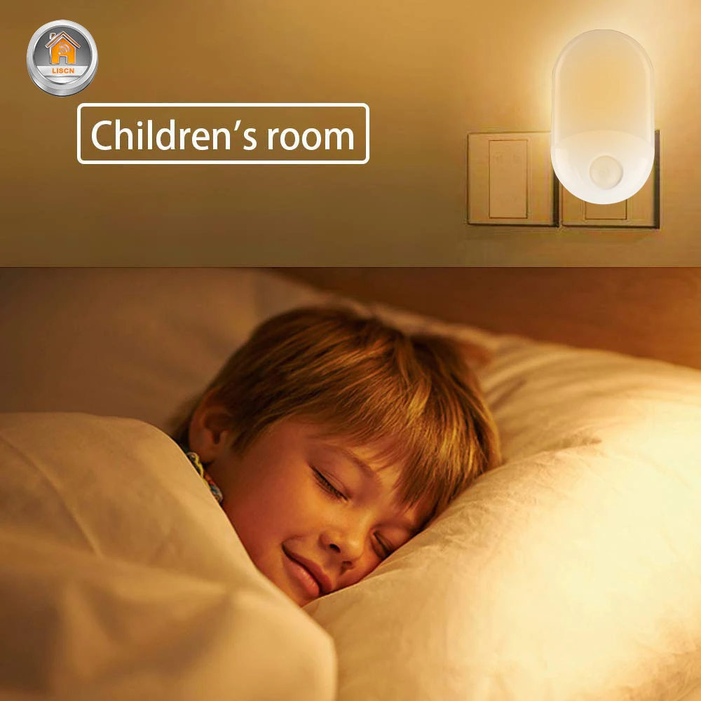 Светодиодный ночник US EU UK аварийный настенный светильник с датчиком управления