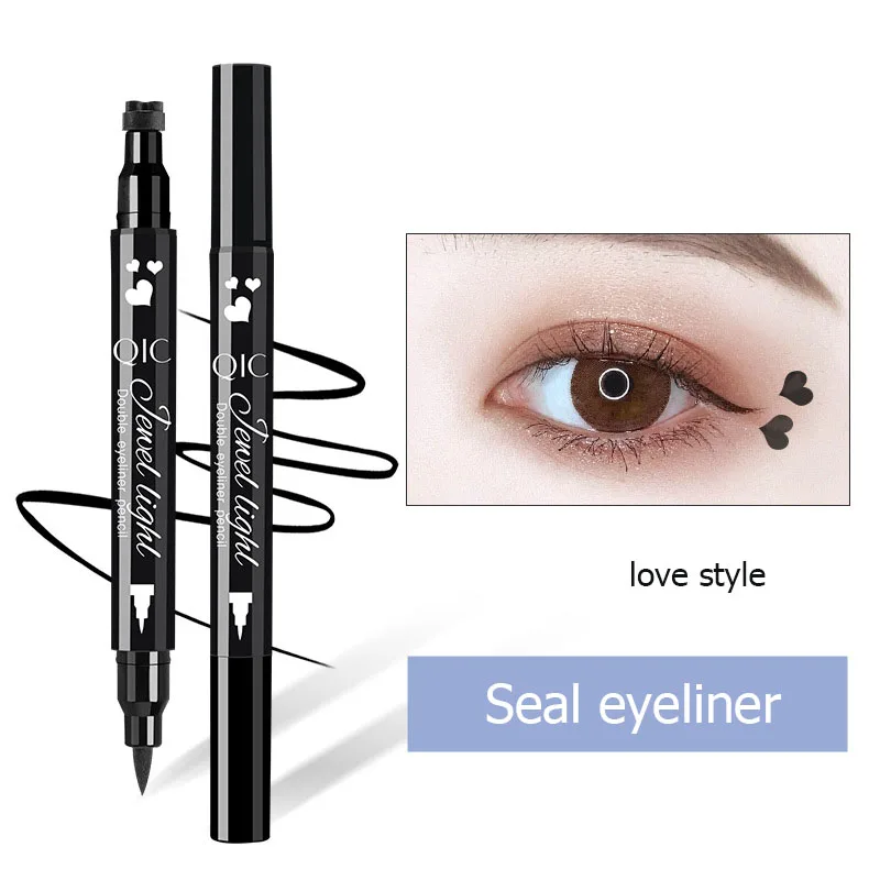 

1 шт. Черная Подводка для глаз, Водостойкая Подводка для глаз с штампом, высокое качество, профессиональный трафарет для макияжа, для стрел, к...