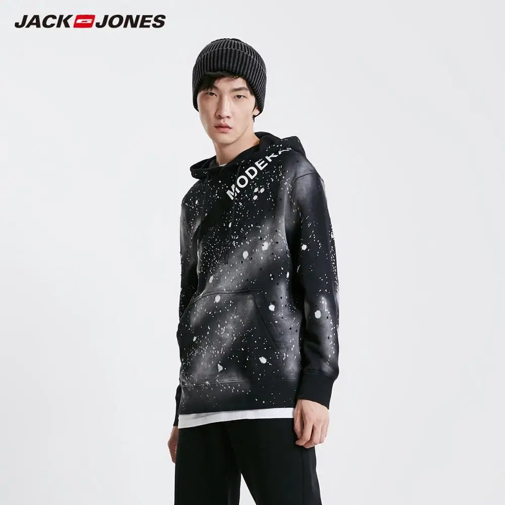 Мужской пуловер JackJones Толстовка Оверсайз из 100% хлопка хип-хоп 219133526 | Мужская