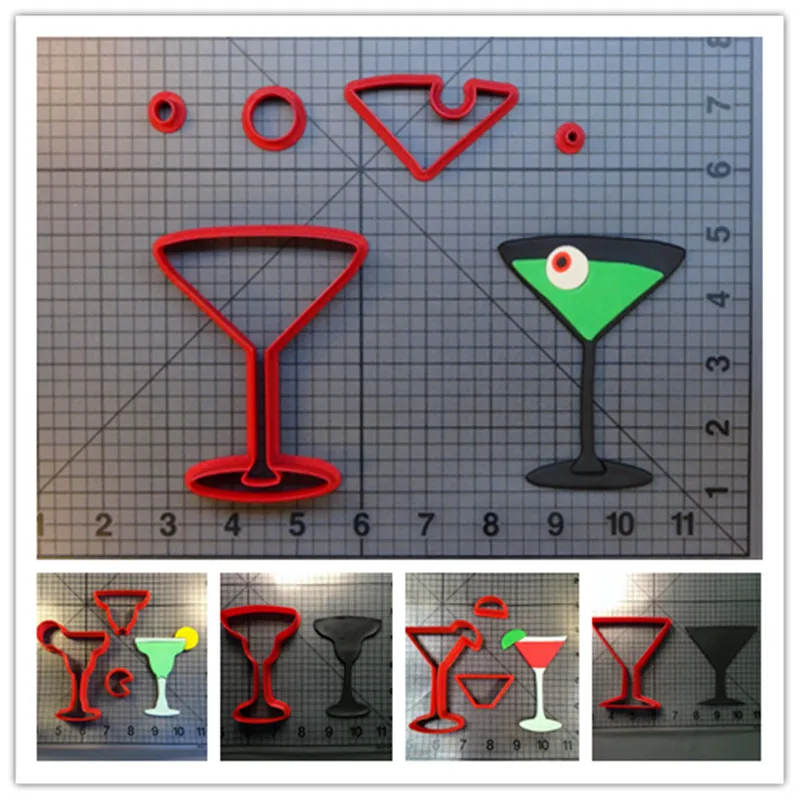 Формы для еды и напитков Маргарита ужасный мартини стеклянная форма 3D печать PLA