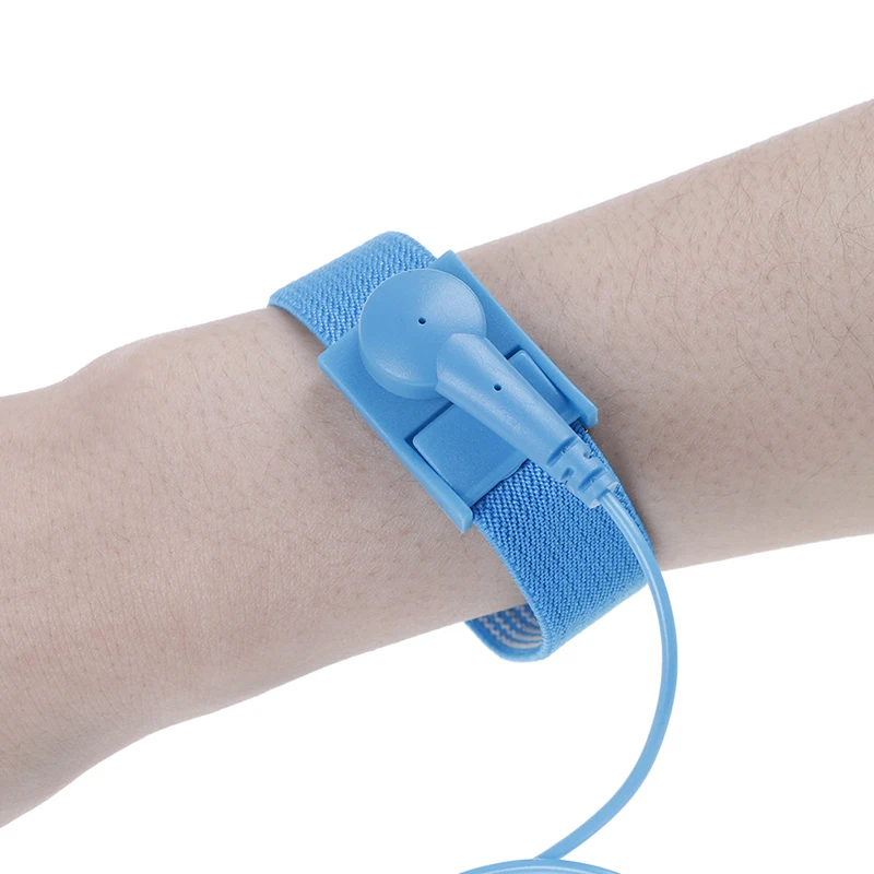 Adjustable PVC Anti-static Bracelet Electrostatic Discharge Cable Reusable Wrist Band Strap Hand With Grounding Wire | Инструменты