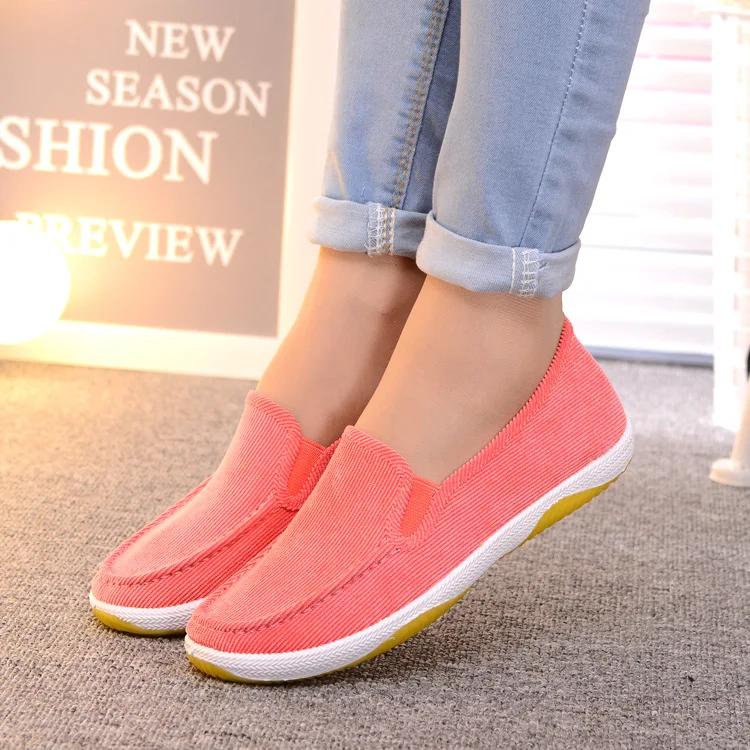 Spring Women Sneakers Flats Canvas Shoes Vulcanized Chaussure Femme Slip on Tennis Feminino Woman Espadrilles hjm89 | Обувь