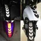 Мотоциклетные наклейки ZK30, светоотражающие колесные наклейки на автомобиль, наклейка на крыло, водонепроницаемая 34x5,5 см (черная не Светоотражающая)