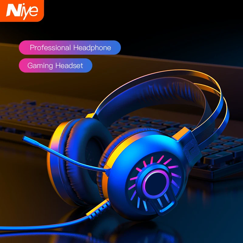 Двойные наушники Проводная профессиональная игровая гарнитура студийные