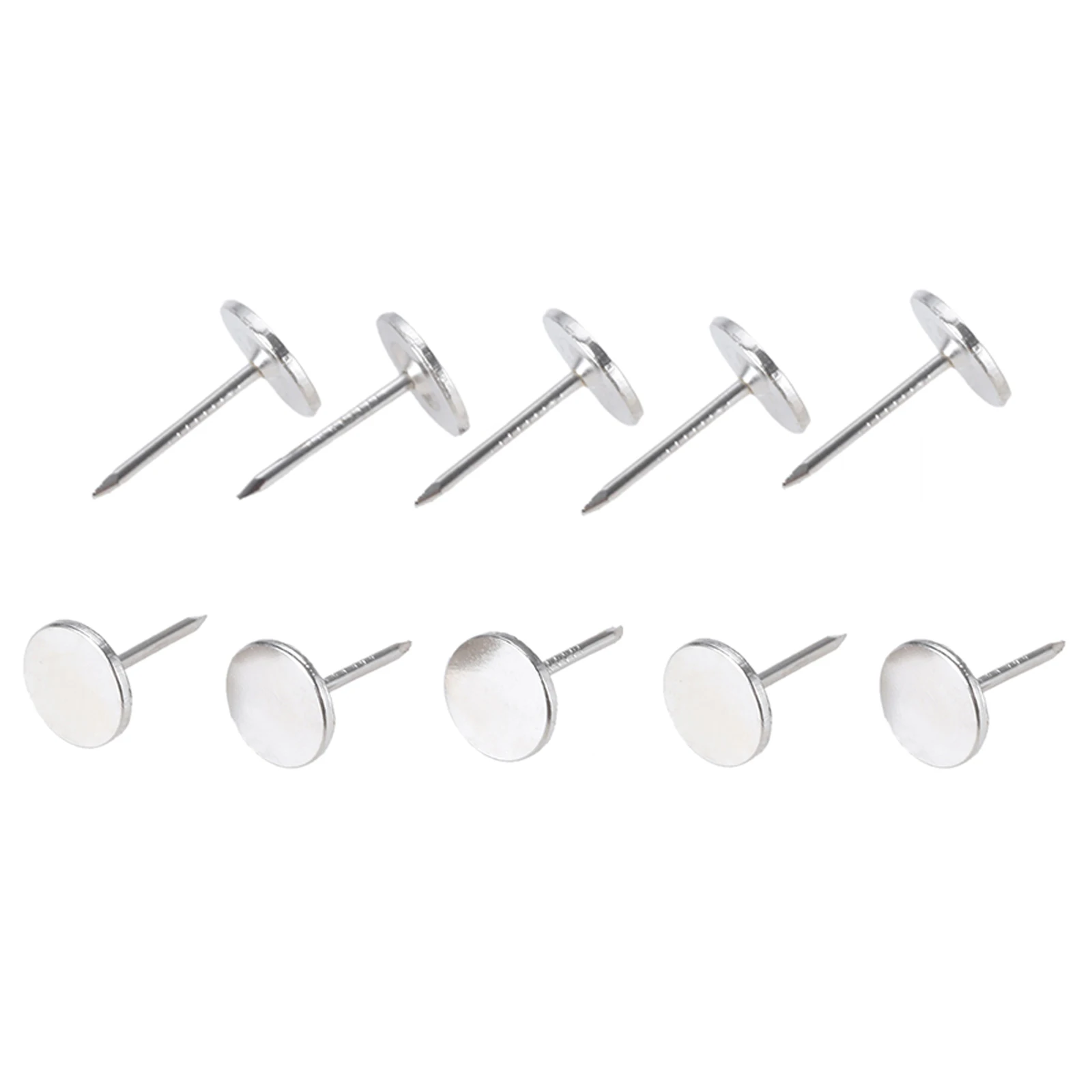 10 шт покрытые серебром мебельные гвозди с плоской головкой металла Канцелярская