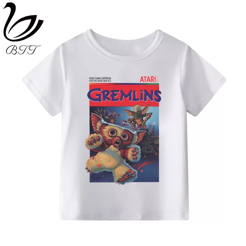 Gremlins Милая футболка для детей детская одежда с короткими рукавами вечерние футболки с забавными рисунками для мальчиков и девочек
