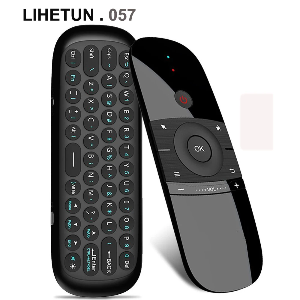 Воздушная мышь IR Learning 2,4G Gyro USB пульт дистанционного управления мини беспроводная клавиатура для Chromebox Android Smart tv Box HTPC проектор ПК - Цвет: Белый