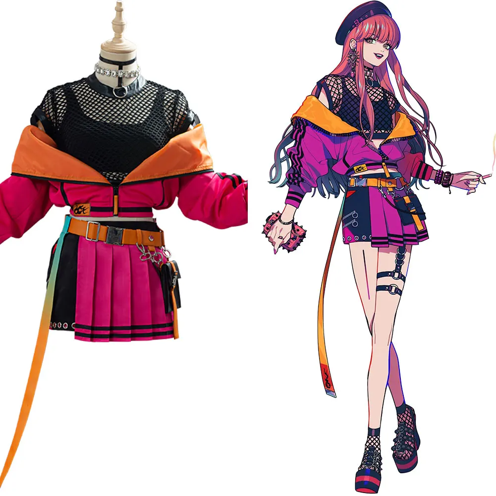 

Paradox Live Anne Faulkner BAE Cosplay Costume Sexy Uniform Halloween Carnival Women Fancy Dress girl dress Costumes Custom Made