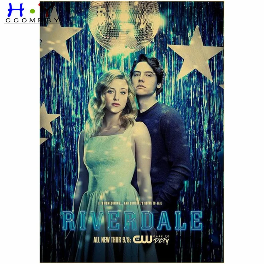 

5D DIY Diamond Painting Full Square/Round Drill "TV Series Riverdale Poster" Embroidery Cross Stitch Home Decor Gift