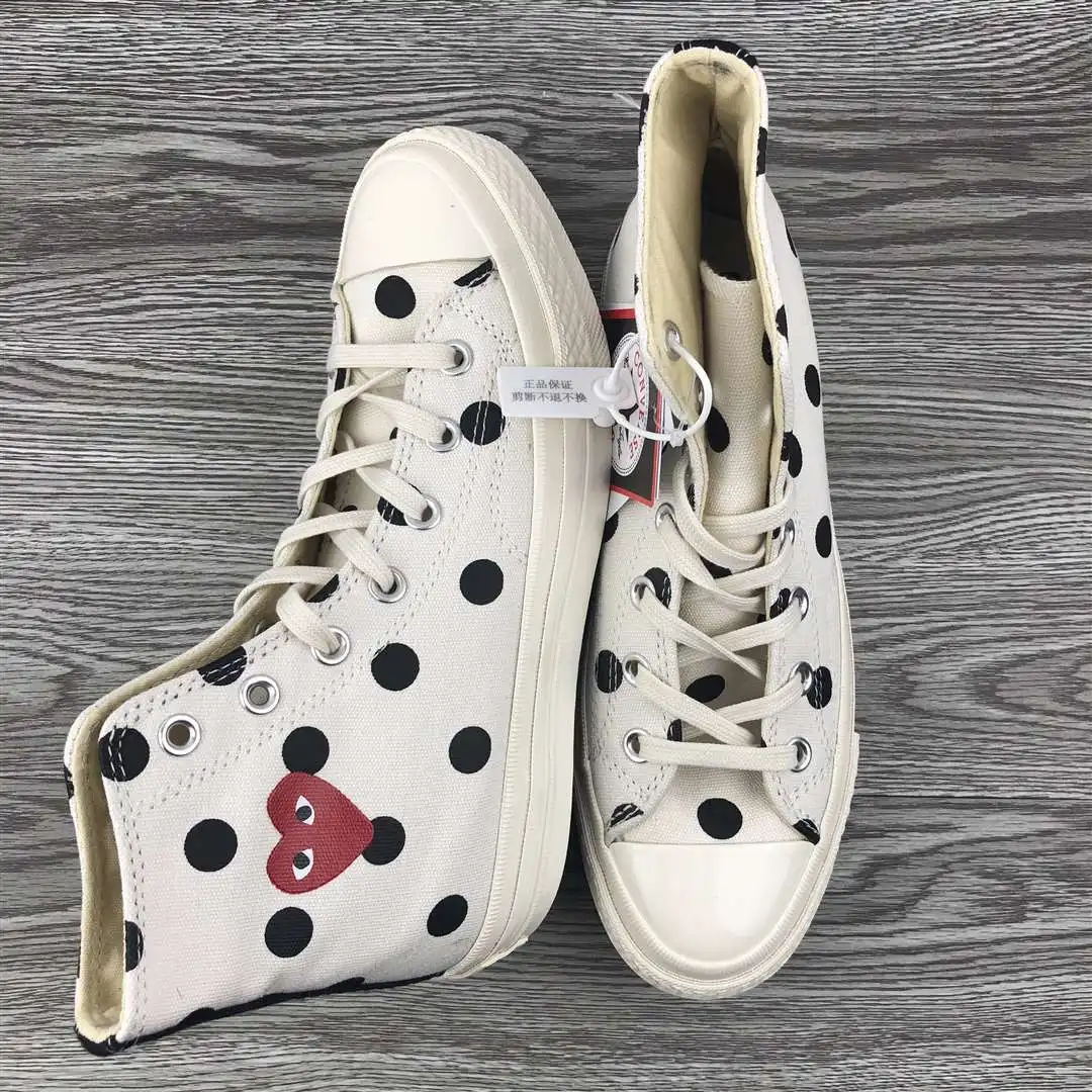 

New CDG X 1970s Big Eyes Play Chunky Sneakers Men White Sneakers Women High Quality Outdoor Boys Girl Lovers Skateboarding Shoes