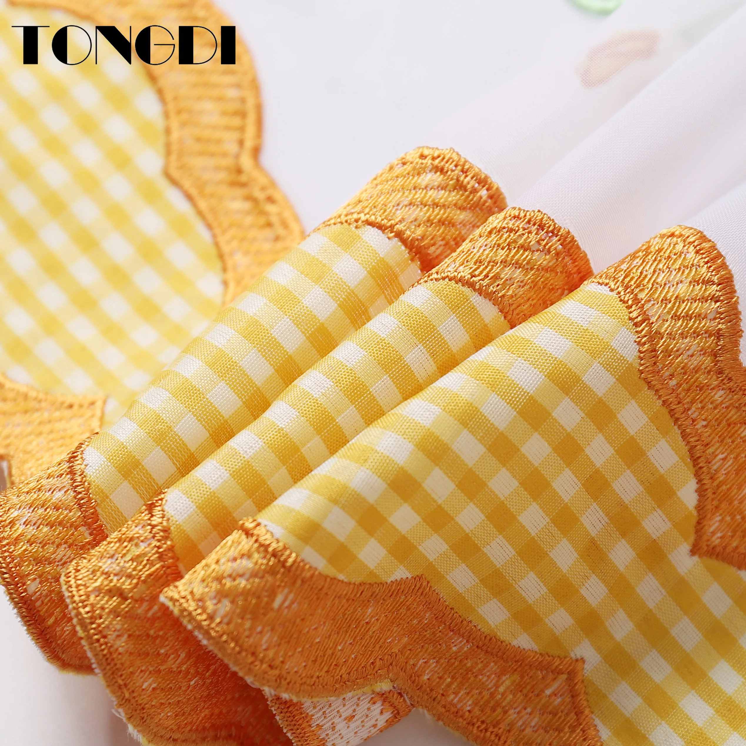 TONGDI Короткие Занавески для кухни и дома белые тюлевые шторы с вышитыми животными