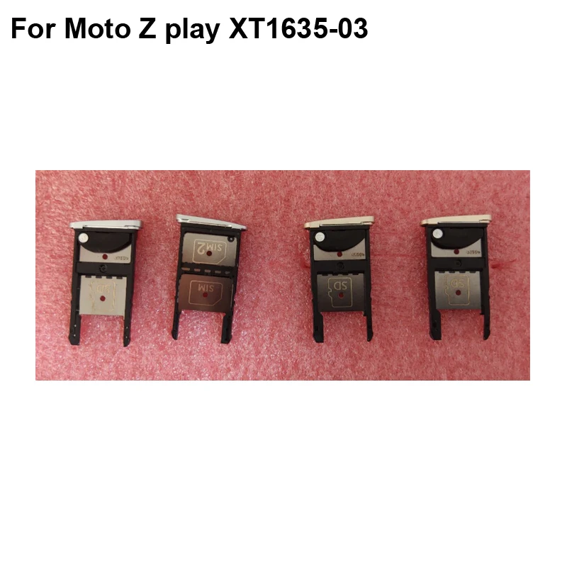 

Комплект из 2 предметов для Moto Z play XT1635-03 новый испытания хорошие Sim держатель для карт лоток отделение для карт, в которое можно Moto Zplay XT1635 Sim держатель для карт Замена