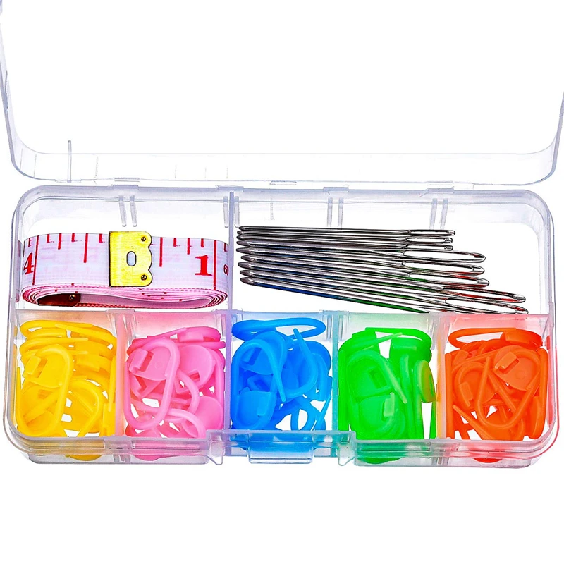 MIUSIE 9 шт. швейные иглы с тупым глазом 60 маркеры замком и тканевая лента